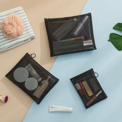 Portable Mesh Cosmetic Bag
