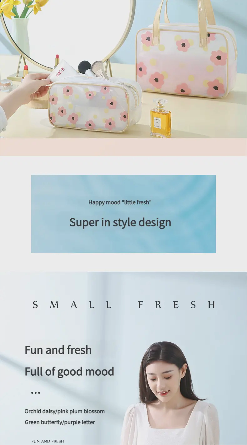 2Translucent Cosmetic Bag