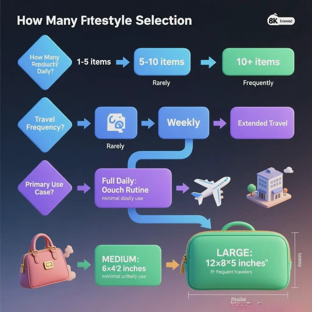 TSA approved makeup bag size
