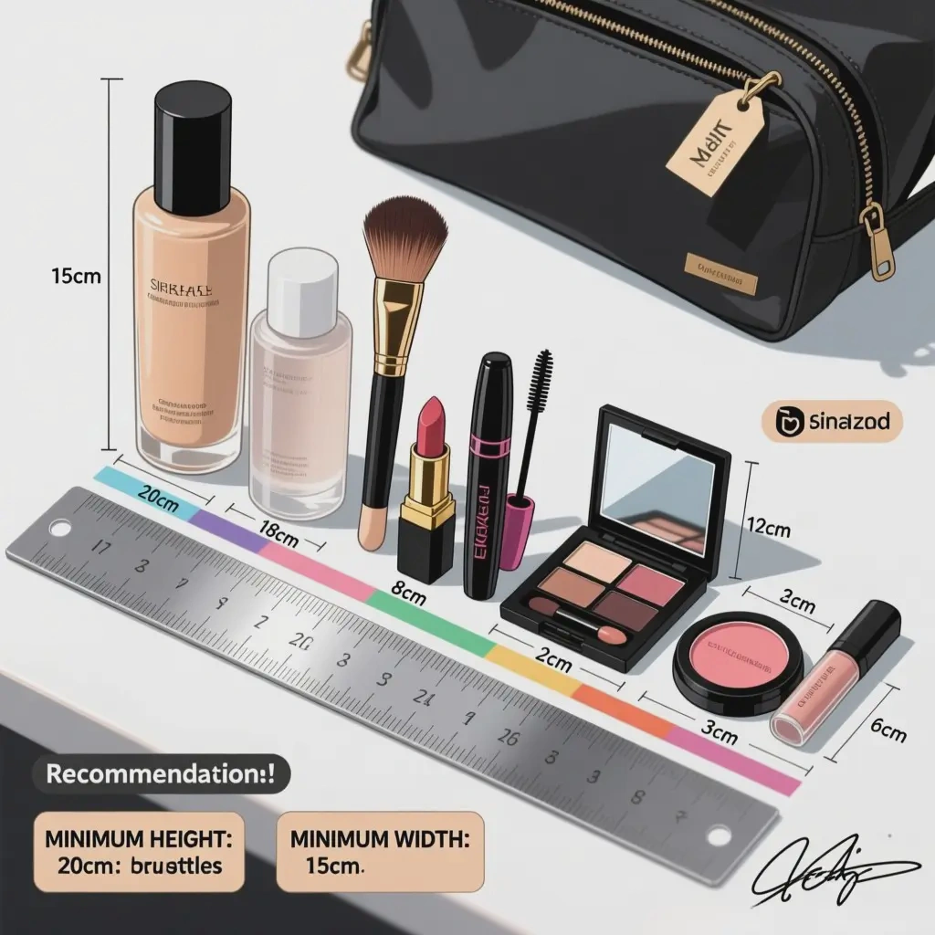 best size makeup bag for travel