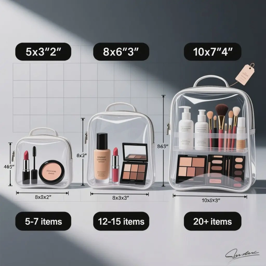 mall vs large makeup bag