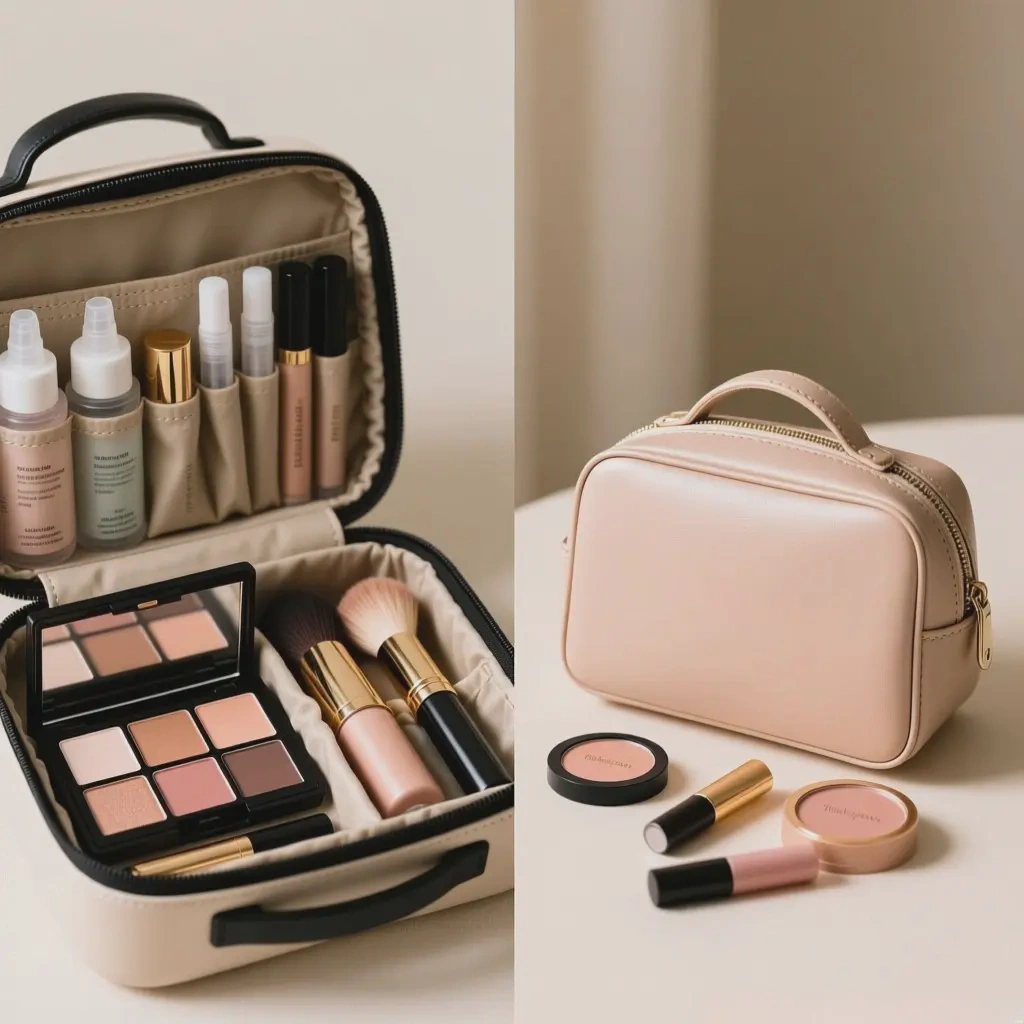 travel makeup bag organization