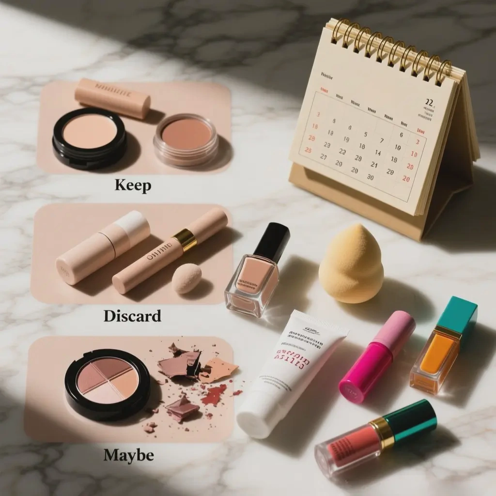 how to declutter makeup