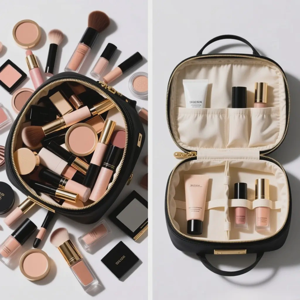 downsize makeup collection