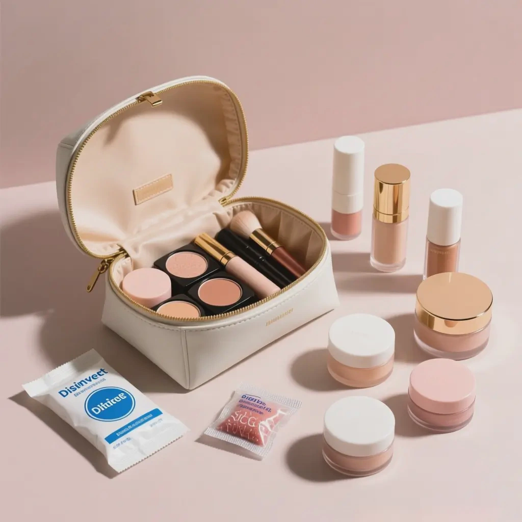 sanitize makeup bag