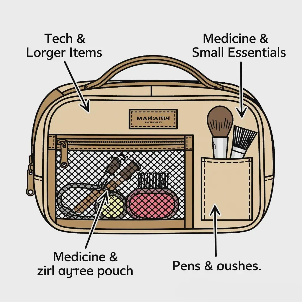 what to put in makeup bag