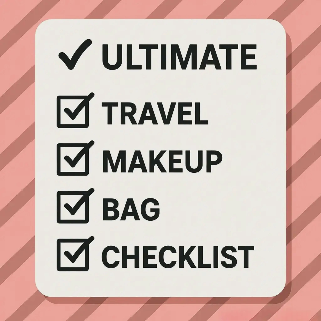 minimalist makeup packing