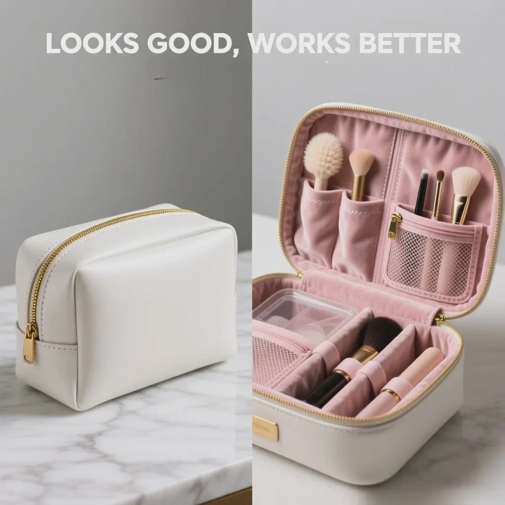 minimalist makeup bag