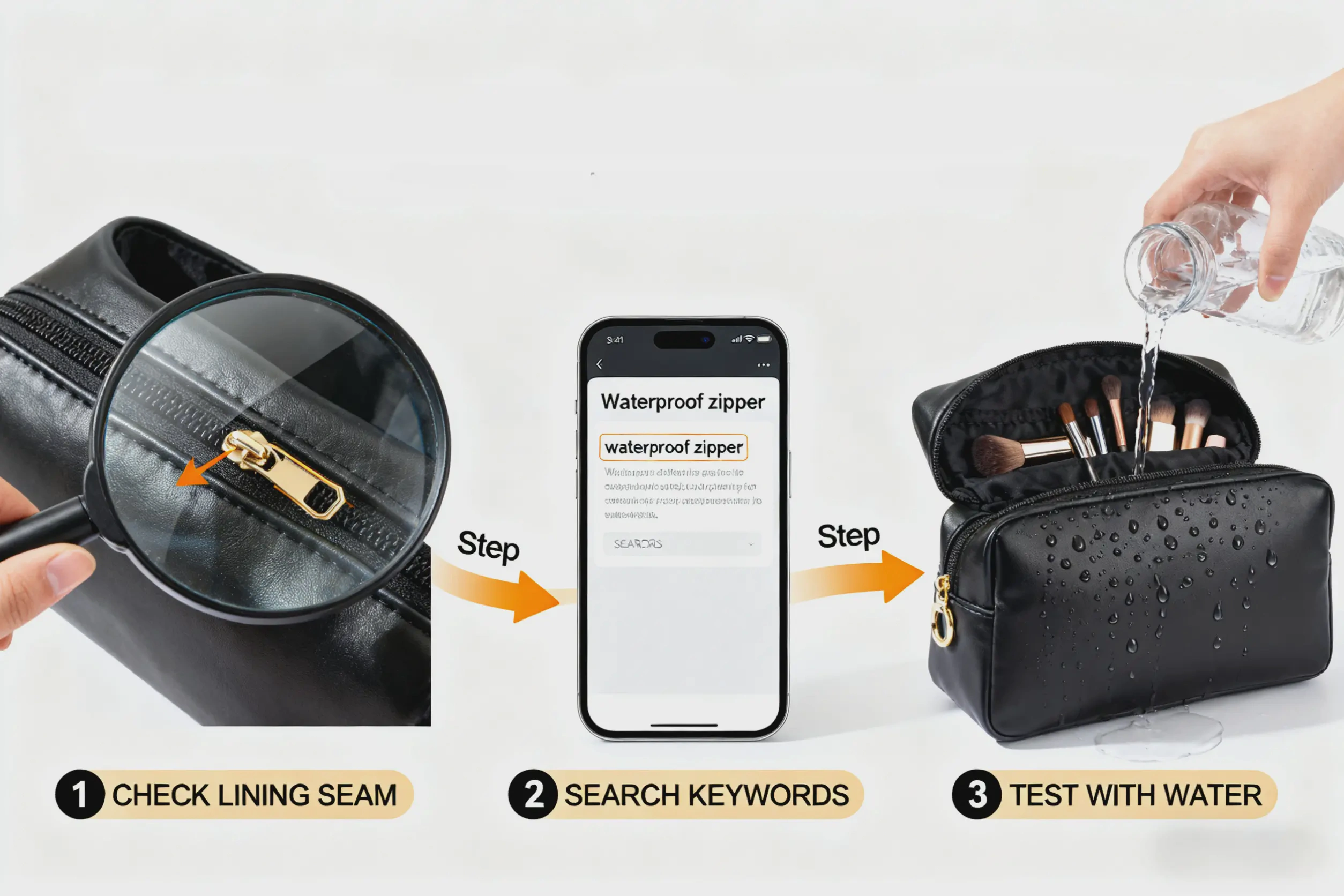 submersible makeup bag