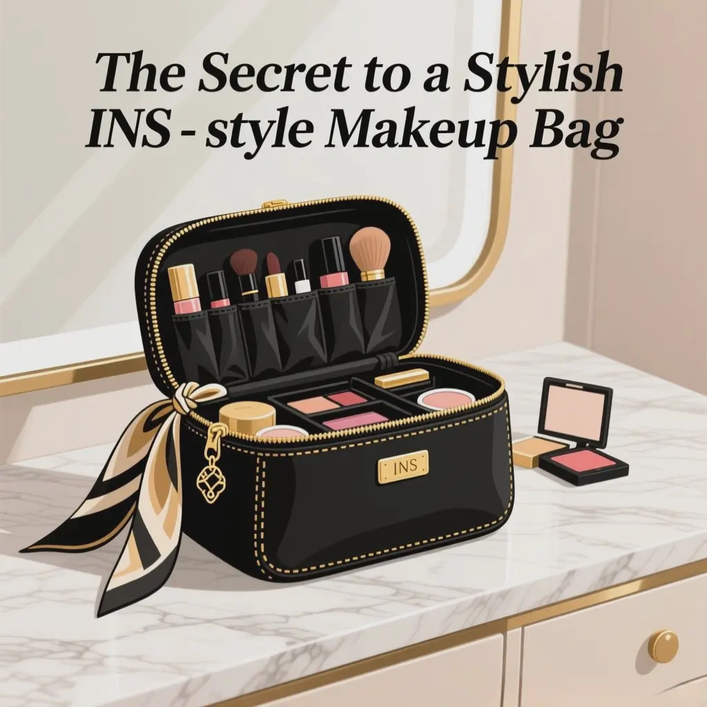 INS - style makeup bag
