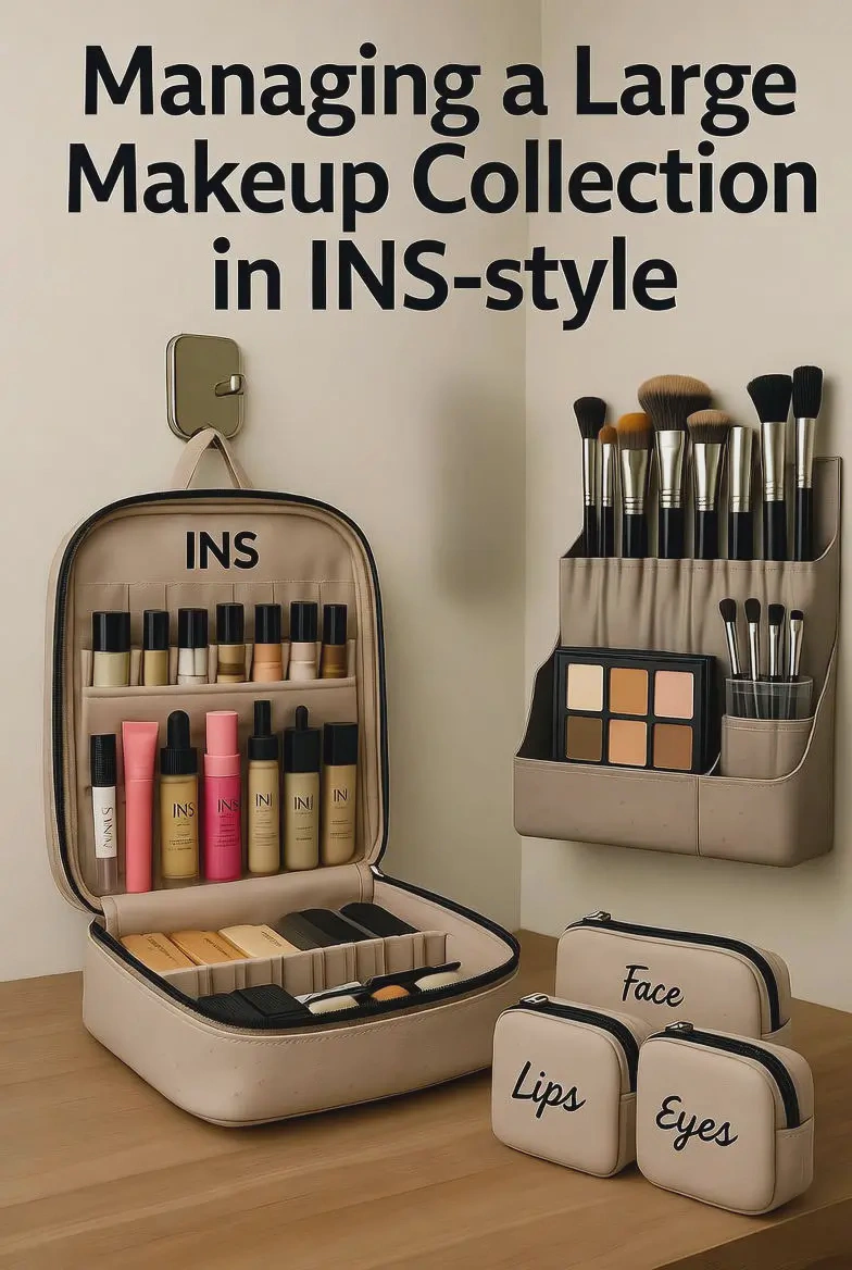 large makeup collection