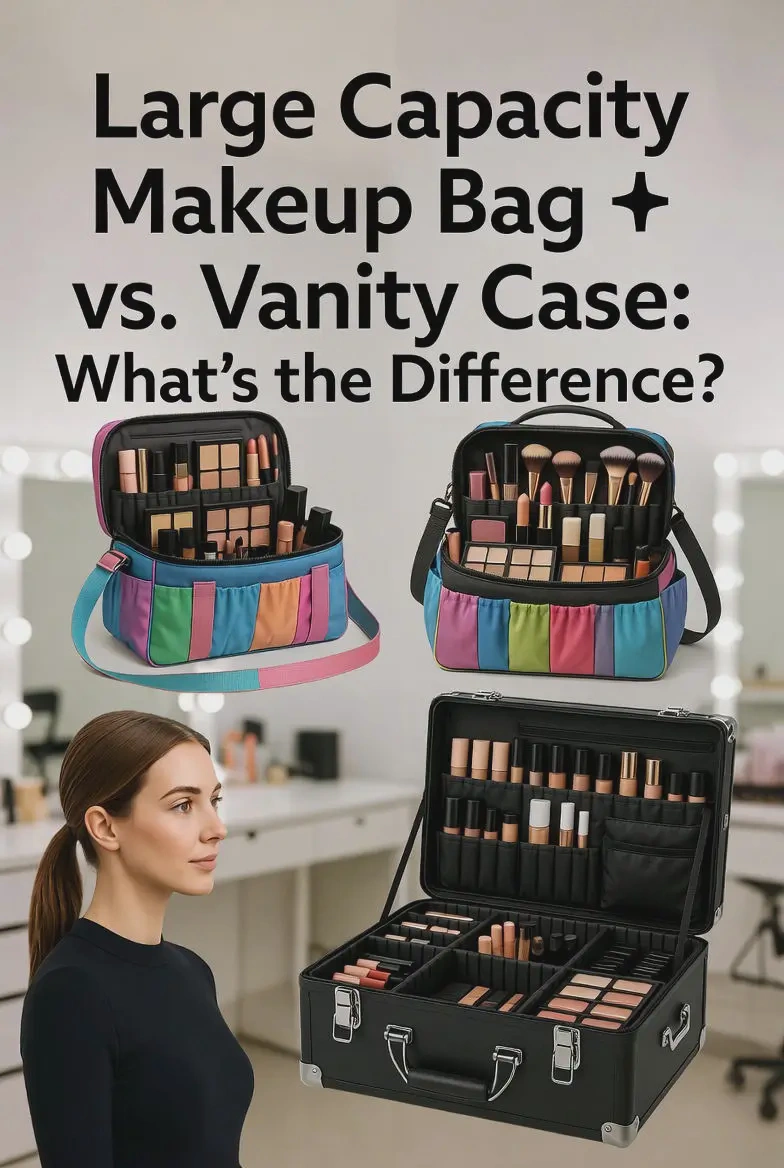 large capacity makeup bag