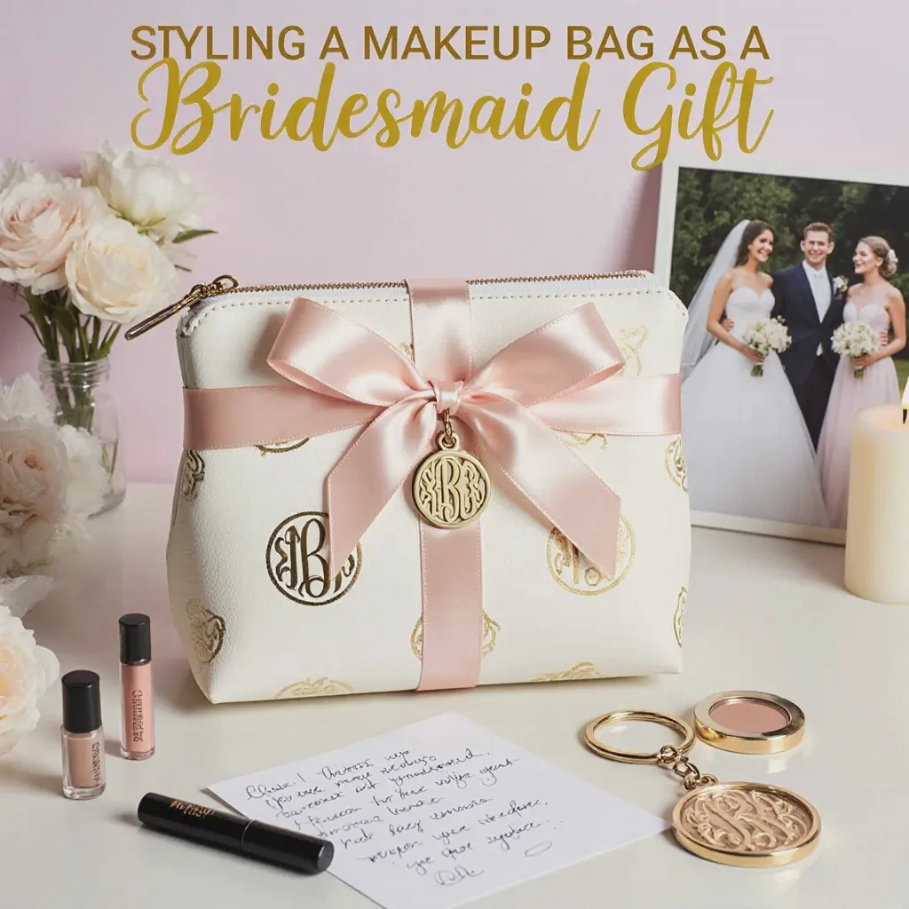 makeup bag as bridesmaid gift