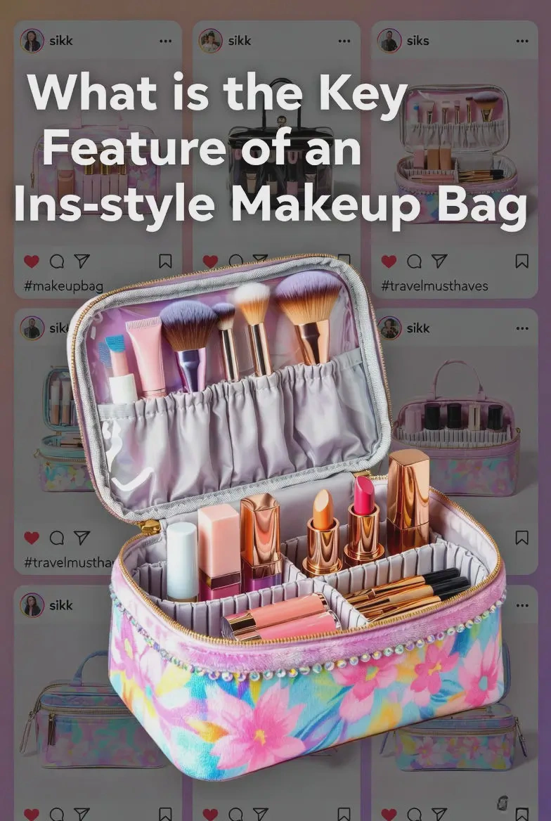 Ins - style makeup bag