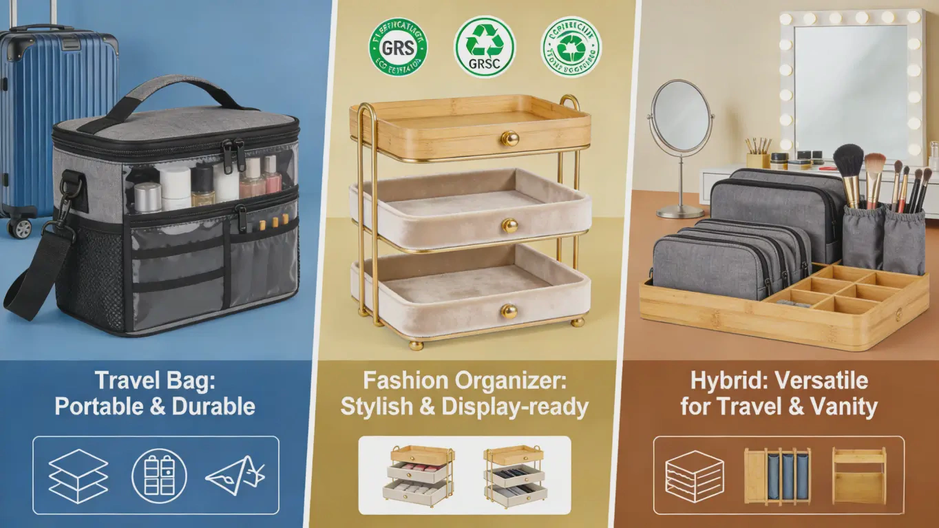 Multi-scenario makeup storage