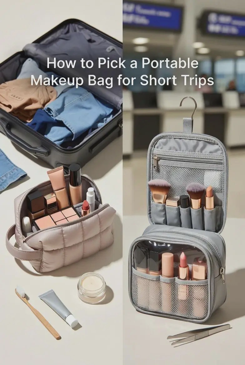 Portable makeup bags