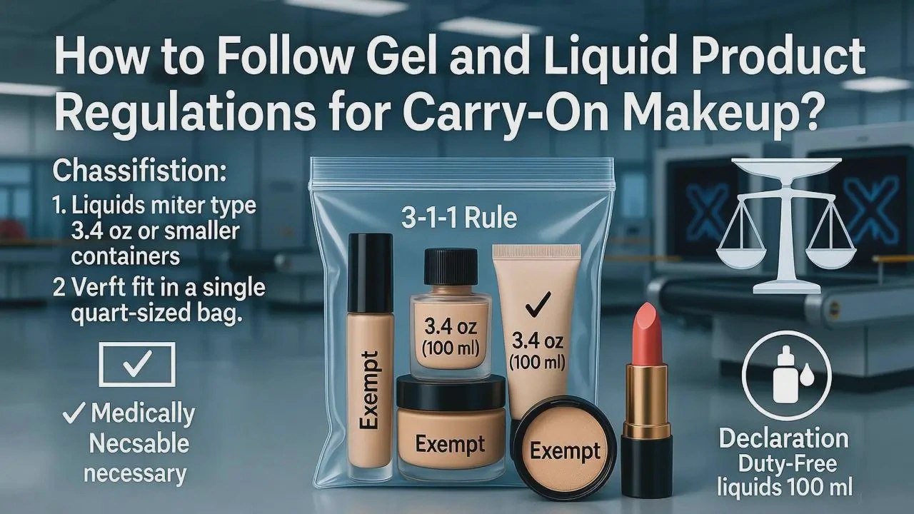 Carry-on makeup regulations