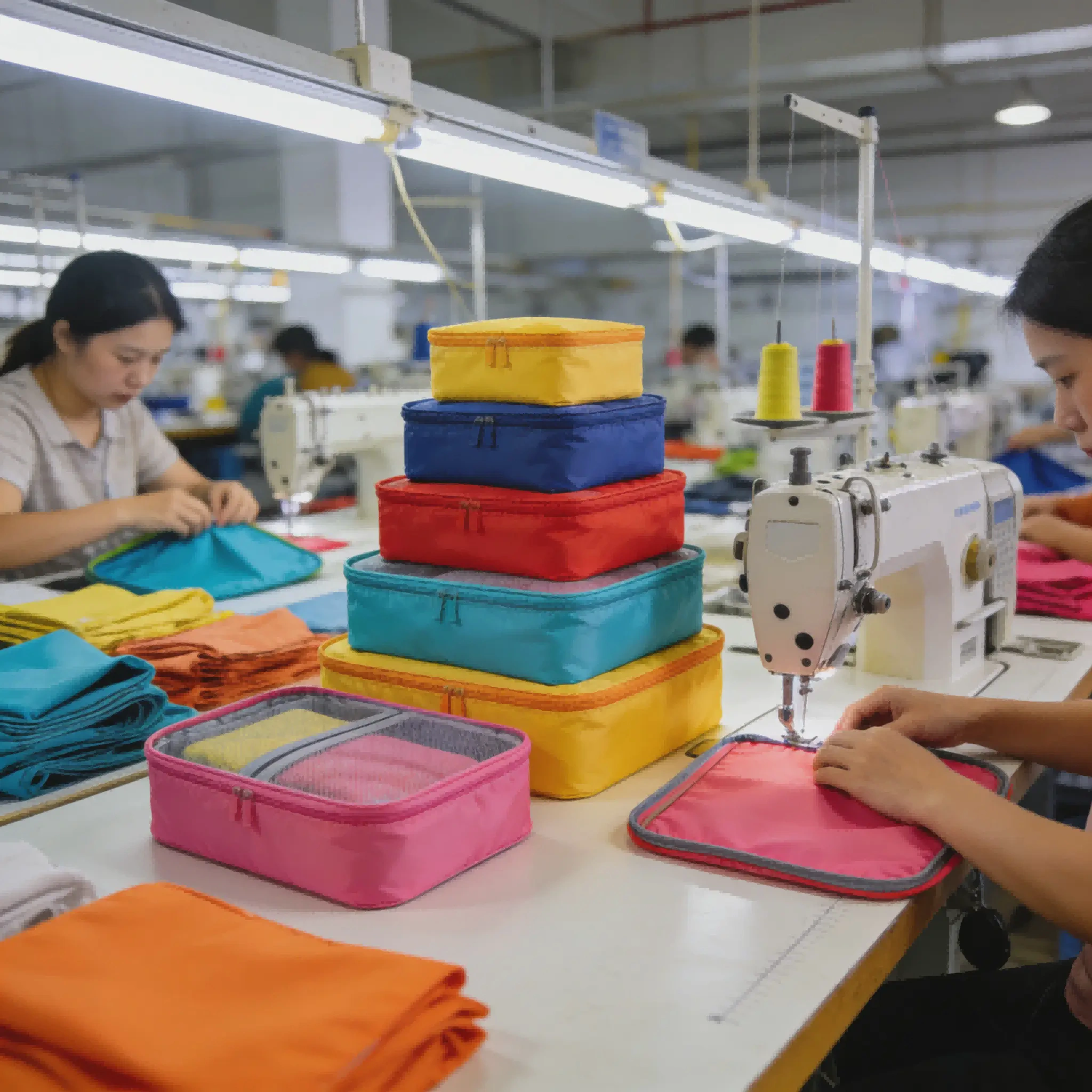 5 piece packing cube set manufacturing for luggage organization