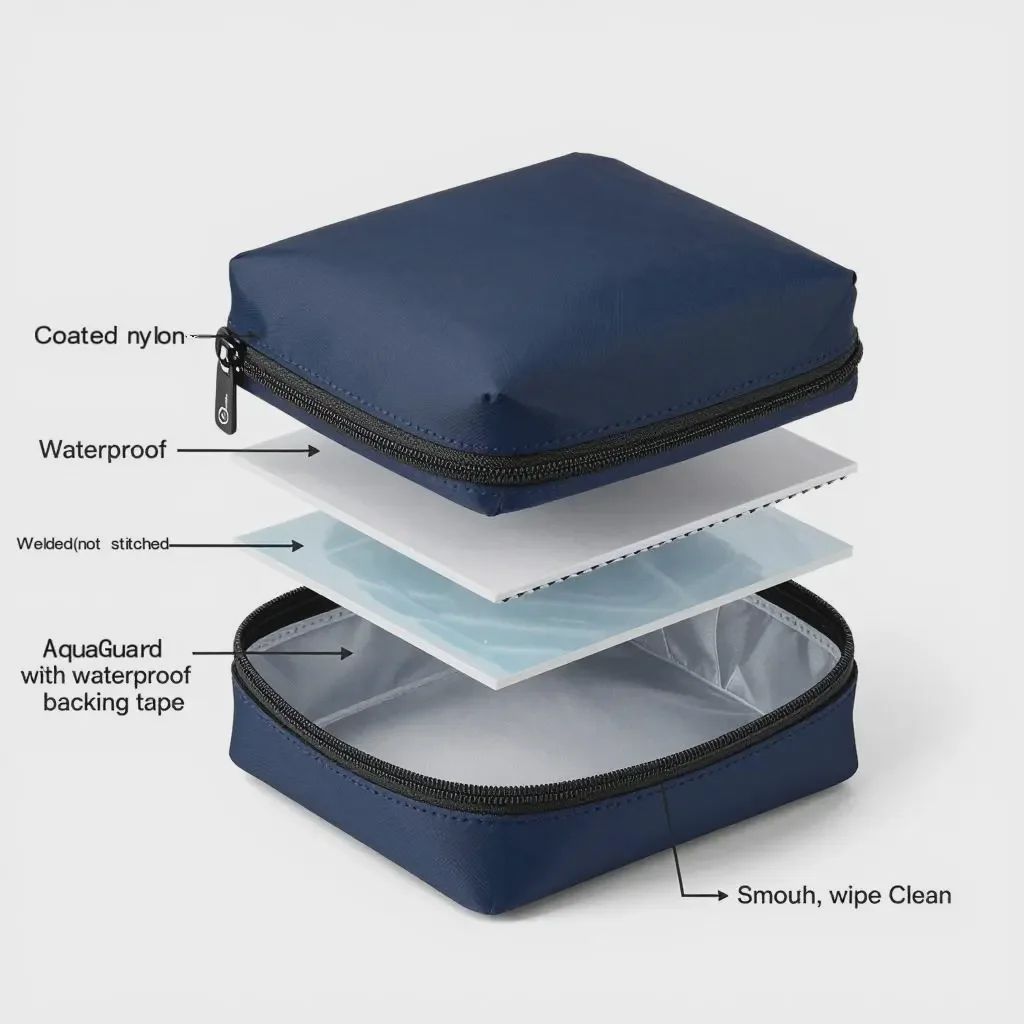 Waterproof toiletry bag construction(1)