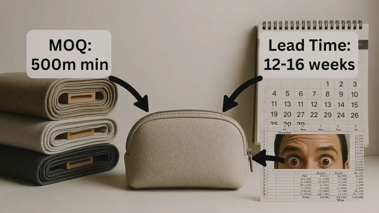 cosmetic bag MOQ planning