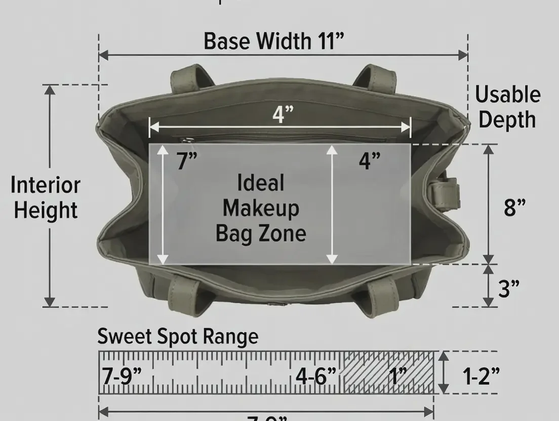 everyday handbag makeup pouch