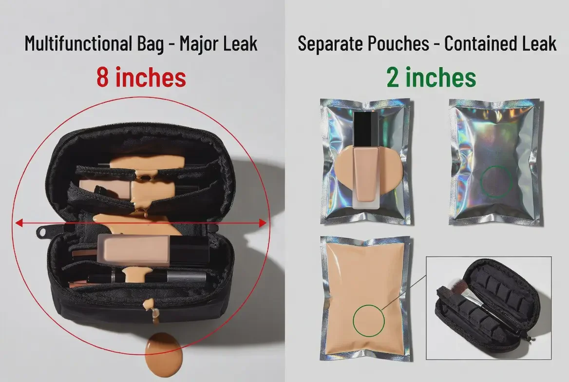 Daily commute makeup bag