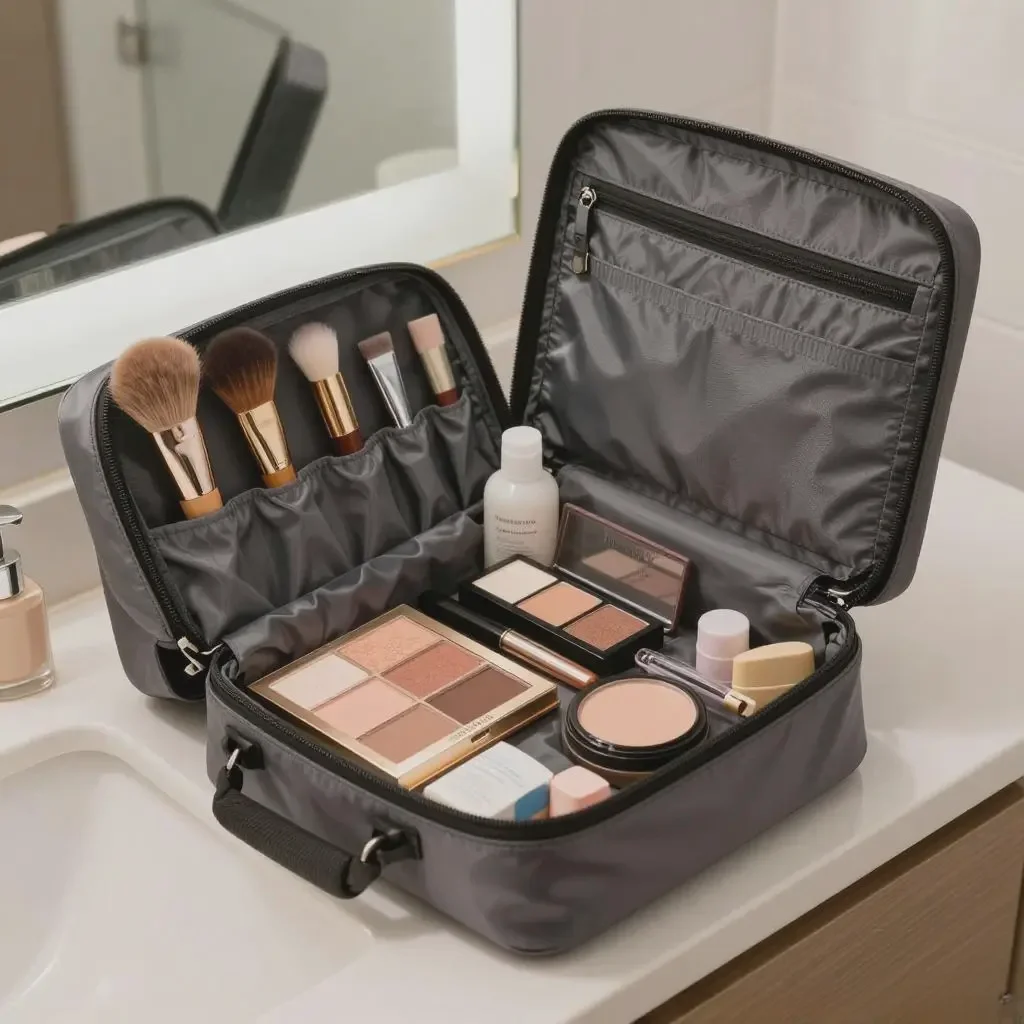 Travel makeup organization