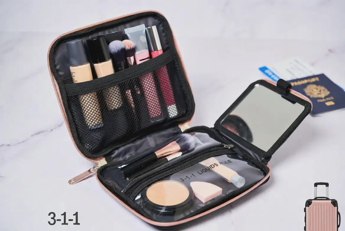 tsa compliant portable makeup bag