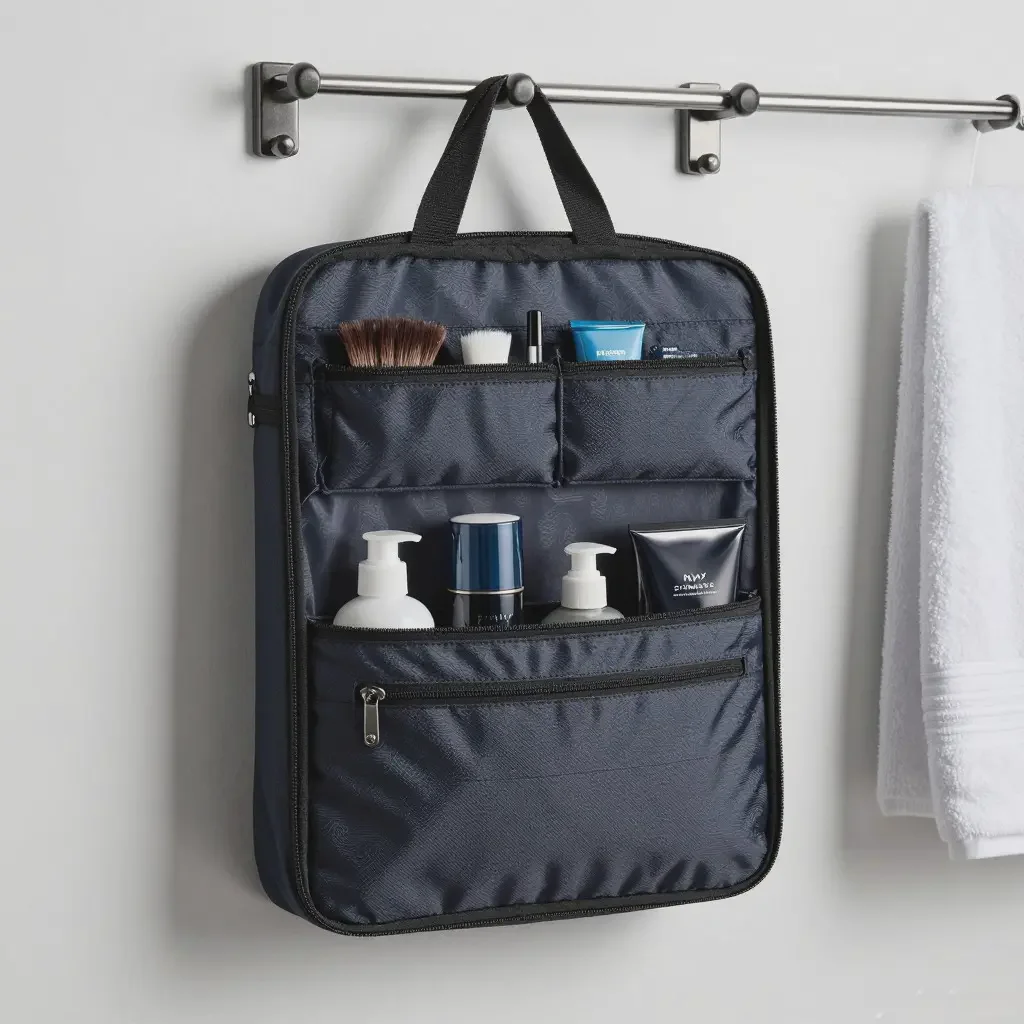 custom hanging toiletry bags for men wholesale