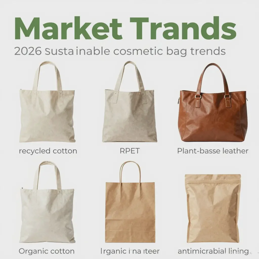 antimicrobial travel cosmetic bags