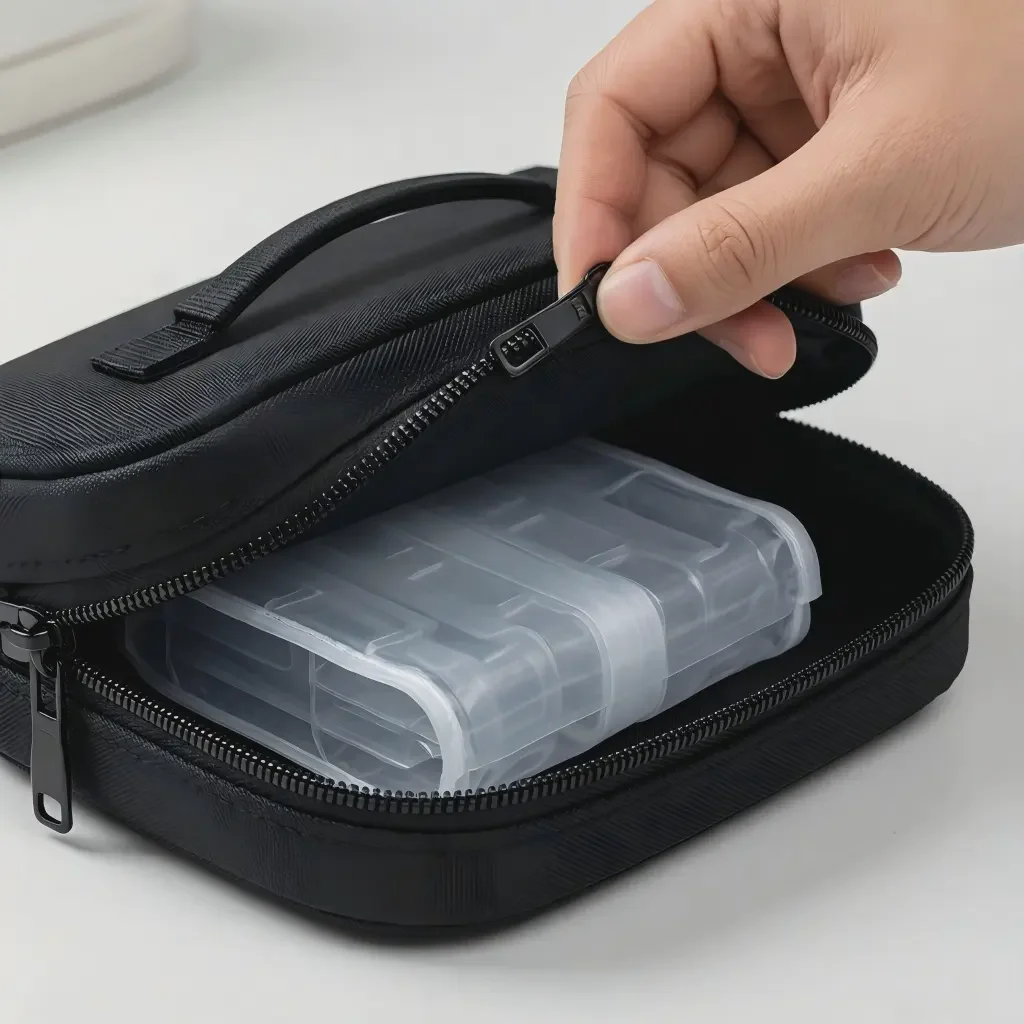 Biodegradable Vegetable Tanned Leather Makeup Bag Biodegradable Vegetable Tanned Leather Makeup Bag