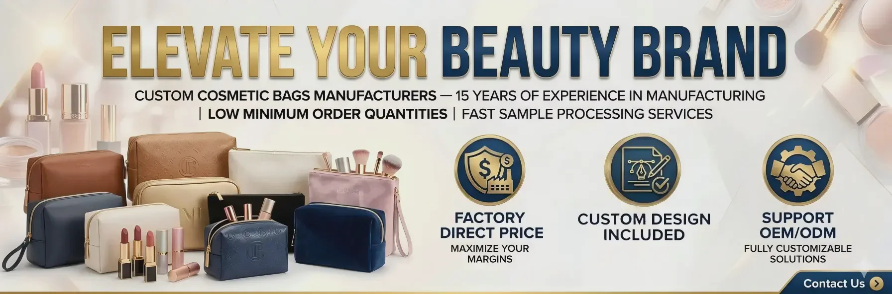 Multifunctional Cosmetic Bag Showcase
