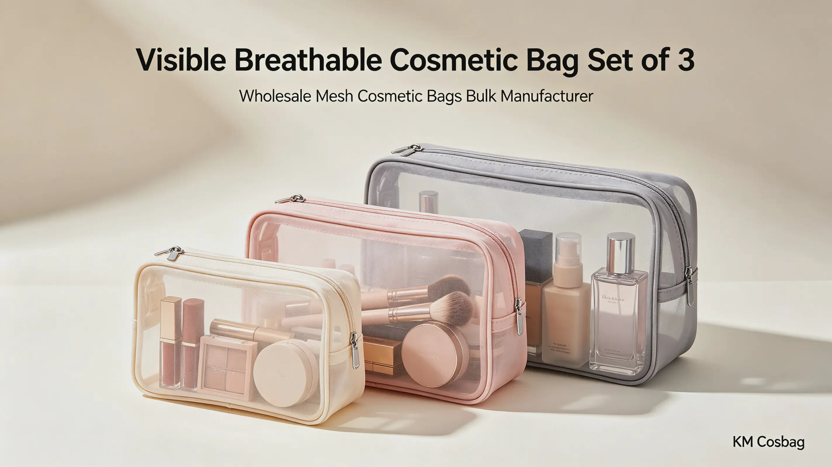 Visible Breathable Cosmetic Bag Visible Breathable Cosmetic Bag