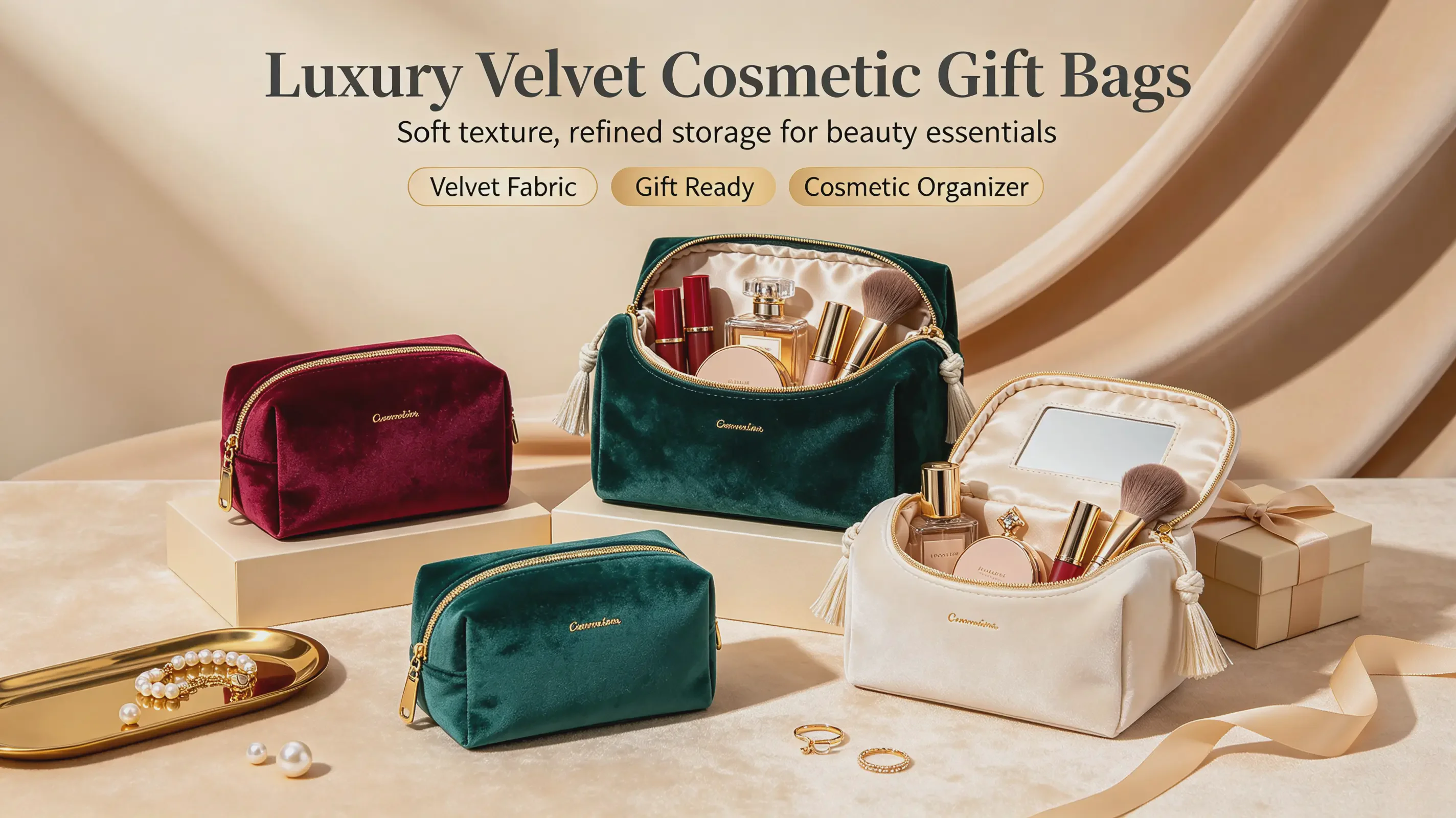 luxury velvet cosmetic gift bags holiday bulk supplier luxury velvet cosmetic gift bags holiday bulk supplier